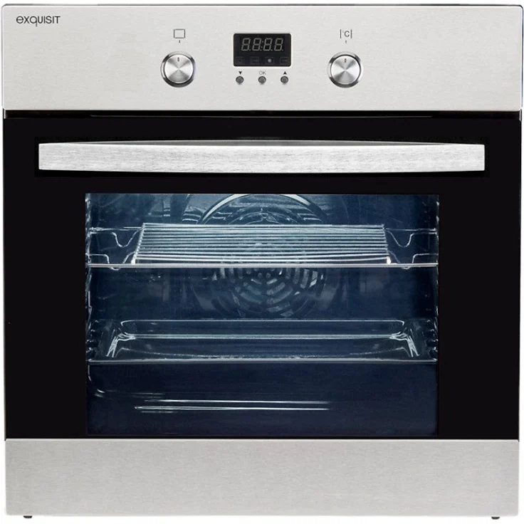 Exquisit EBE65-1H, Backofen, A, Einbau, Elektrisch, Volumen 56 l, Breite 59,5 cm, Selbstreinigung nein, Ober-Unterhitze (konventionell), Umluft, Heißluft – Bild 1
