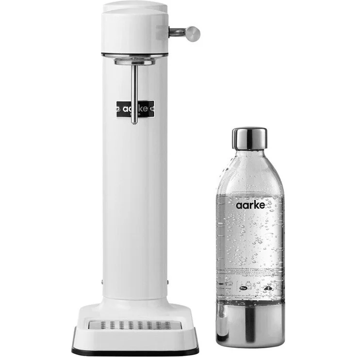Aarke Carbonator III - White Trinkwassersprudler mit einer PET-Flasche (1 Liter), ohne Zylinder, weiß – Bild 2