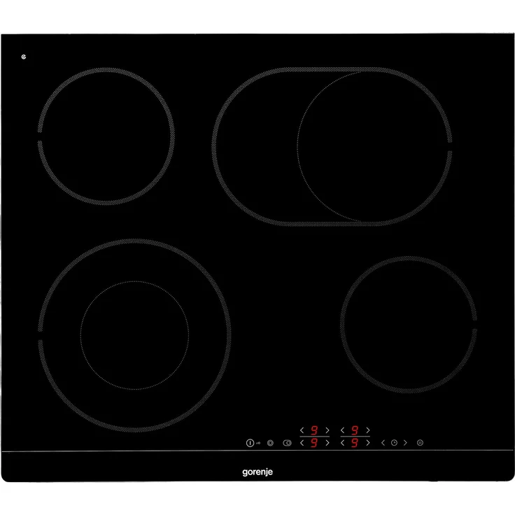 Gorenje Elektro-Hi-Light- ECT643BSC, Kochfeld, Einbaugerät, Autark ja, Betriebsart elektrisch, Anzahl Kochstellen 4, TouchControl, Timer, BräterZone, Kindersicherung, schwarz – Bild 2