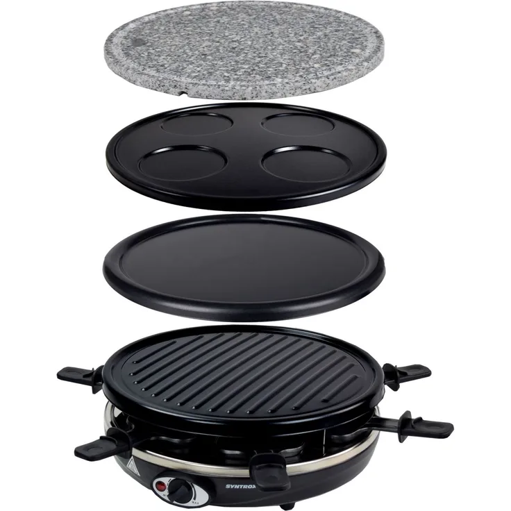 5 in 1 Raclette Basel mit Wechselplatten für 6 Personen