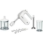 Bosch Styline MFQ4080 Handrührer Set, 500W, Edelstahlklinge, weiß