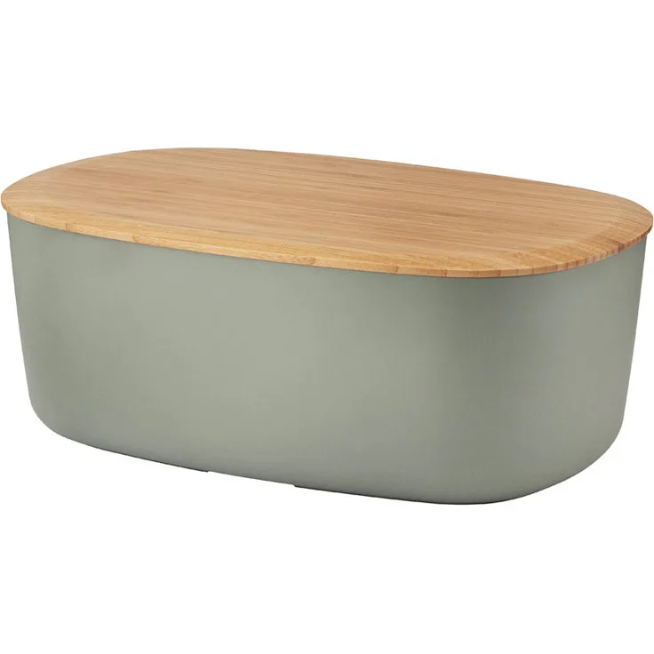 RIG-TIG by Stelton Z00038-3 Box-It Brotkasten, Melamin, Bambus, grau, 34,5 x 23,5 x 13,0 cm