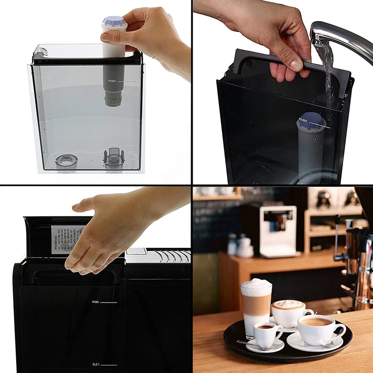Melitta Caffeo Barista T Smart F830-101, Kaffeevollautomat mit Milchsystem und integriertem Mahlwerk, Smartphone-Steuerung mit Connect App, One Touch Funktion, Silber-Schwarz – Bild 3