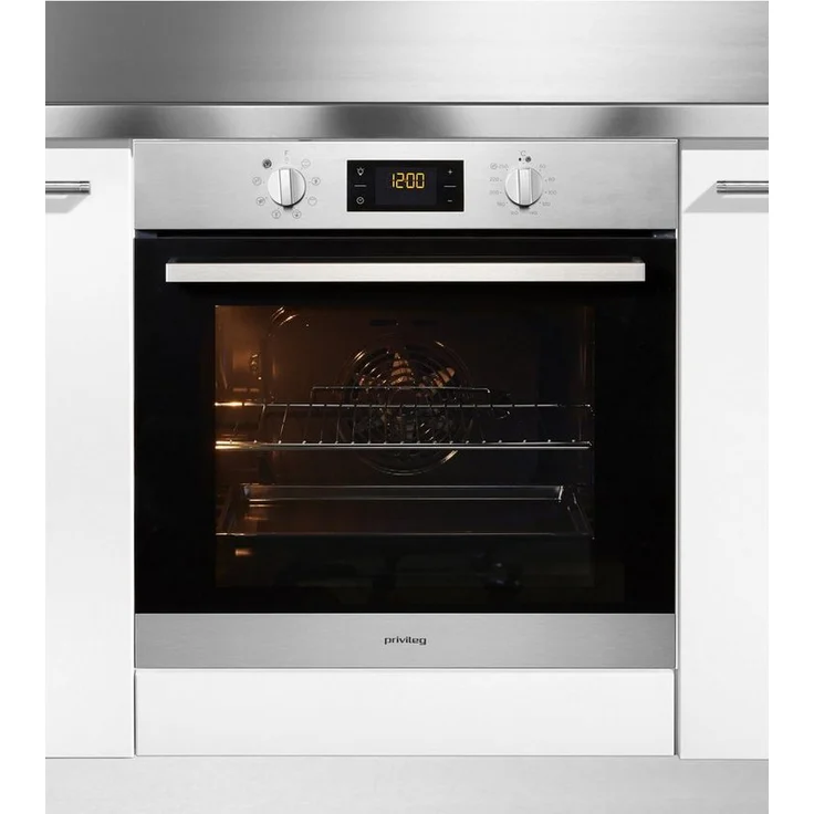 Privileg PBWR6 OH5F IN Einbaugerät-Backofen - A - 71 L - Hydrolyse-Reinigungsfunktion - Multifunktions-Umluftbackofen mit 7 Funktionen - Edelstahl - Turn&Cook - Click&Clean – Bild 3