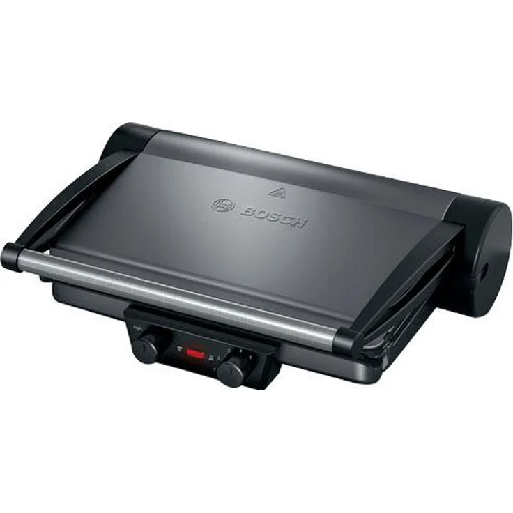 Bosch TCG4215 Kontaktgrill 32,8 x 23,8 cm Grillfläche 2000 W, silber – Bild 1