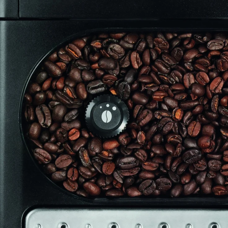 Krups EA8108 Espresso Kaffee Vollautomat mit CappuccinoPlus Milchdüse und integriertem Mahlwerk, schwarz – Bild 4