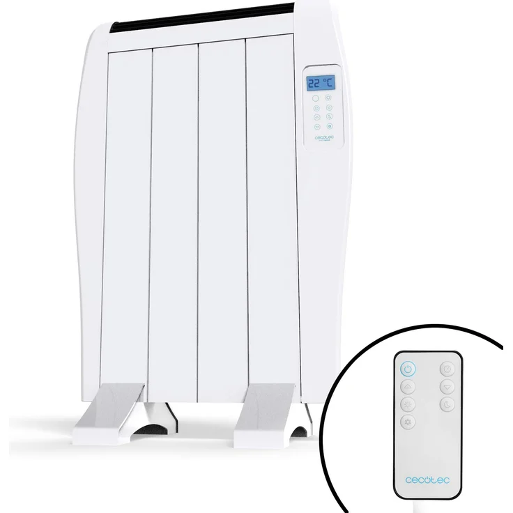 Cecotec Ready Warm 800 Thermal Emitter. 4 Elemente, 3 Betriebsarten, Timer, Fernbedienung, LED-Anzeige, 600 W, Konvektor