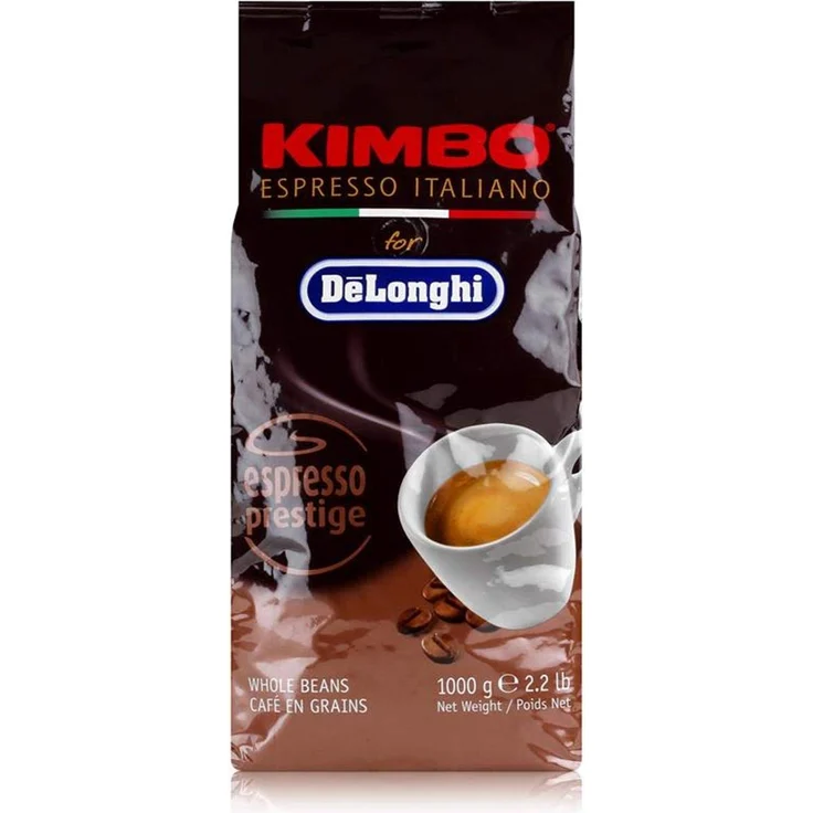 Delonghi Kimbo Espresso Prestige, 1kg geröstete Kaffeebohnen