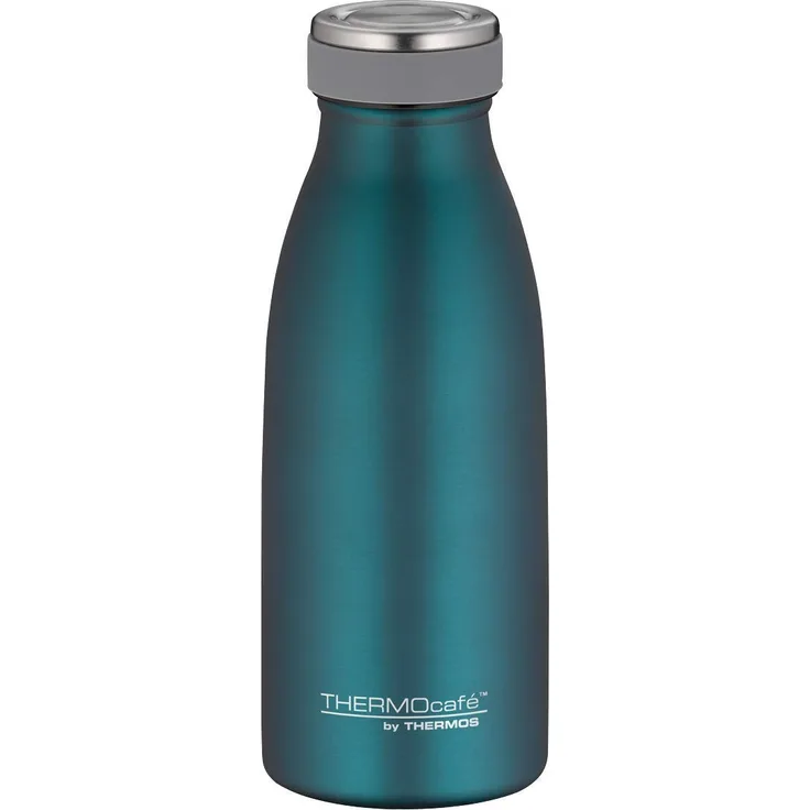 ThermoCafé by THERMOS 4067.255.035 Thermosflasche TC Bottle , Edelstahl Mat Teal 0,35 Liter, 12 Stunden heiß, 24 Stunden kalt, BPA-Free