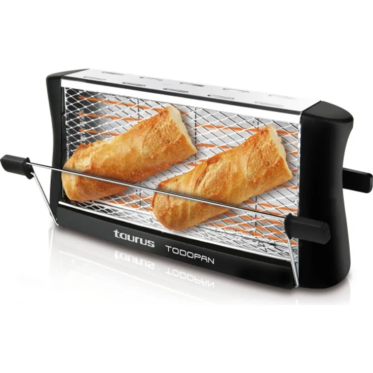 Taurus 960632 Toaster aus Edelstahl, 700 W, für alle Brotsorten, mit Haltestab