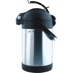 alfi 0887.020.220 Getränkespender, Pumpkanne Big Spender, Edelstahl mattiert 2,2 Liter, 12 Stunden heiß, 24 Stunden kalt