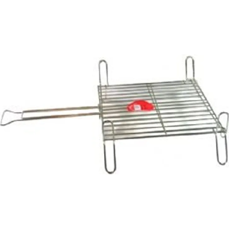La Valenciana 20 x 25 cm Zink vergoldet doppelt Bräter Grill, schwarz _ PARENT, stahl, silber, 40 x 45 cm