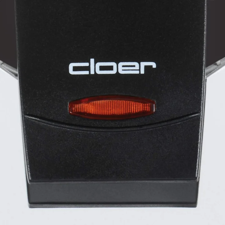 Cloer 1620 Waffelautomat für klassische Herzchen-Waffeln - 930 W - Waffelgröße 15,5 cm - stufenlos wählbarer Bräunungsgrad - schwarz – Bild 4