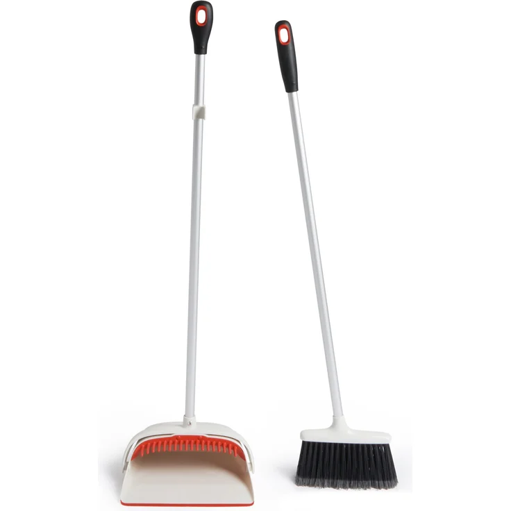 OXO Good Grips langstieliges Handfeger und Schaufel Set zum aufrechten Fegen – Bild 1
