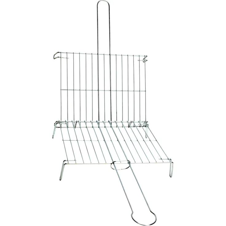 La Valenciana 20 x 25 cm Zink vergoldet doppelt Bräter Grill, schwarz _ PARENT, stahl, silber, 45 x 50 cm