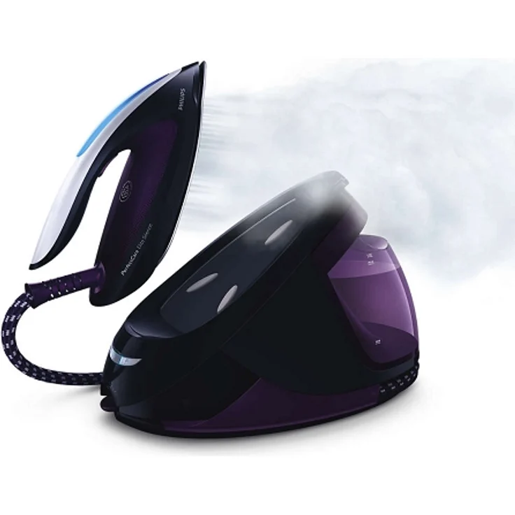Philips GC9650-80 Dampfbügelstation PerfectCare Elite Silence (Premium-Bügelsohle, Optimal TEMP, 7,5 bar, 500 g-Min Dampfstoß, extrem leicht und leise) violett – Bild 2