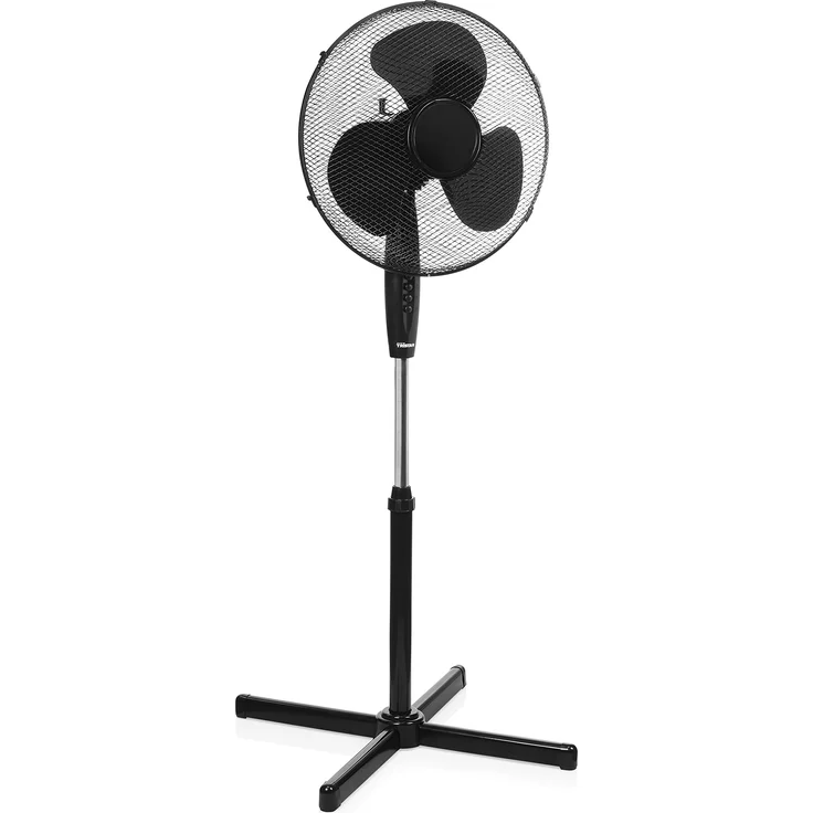 Tristar VE-5894 Ventilateur Standventilator-Durchmesser Höhenverstellbar, 45 W, Schwarz, 105-125 cm-Ø 40 cm