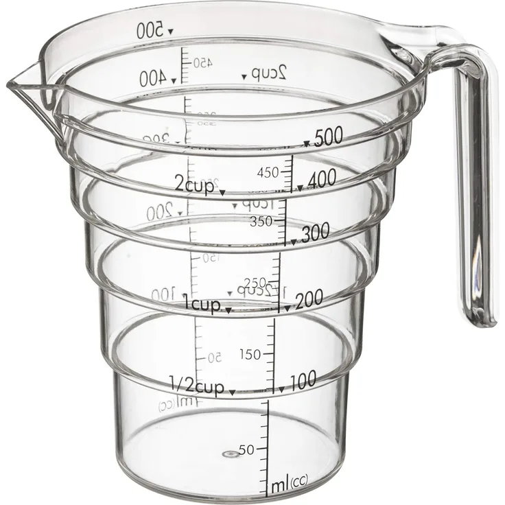 YAMAZAKI Messbecher, Tritan, Transparent, One Size