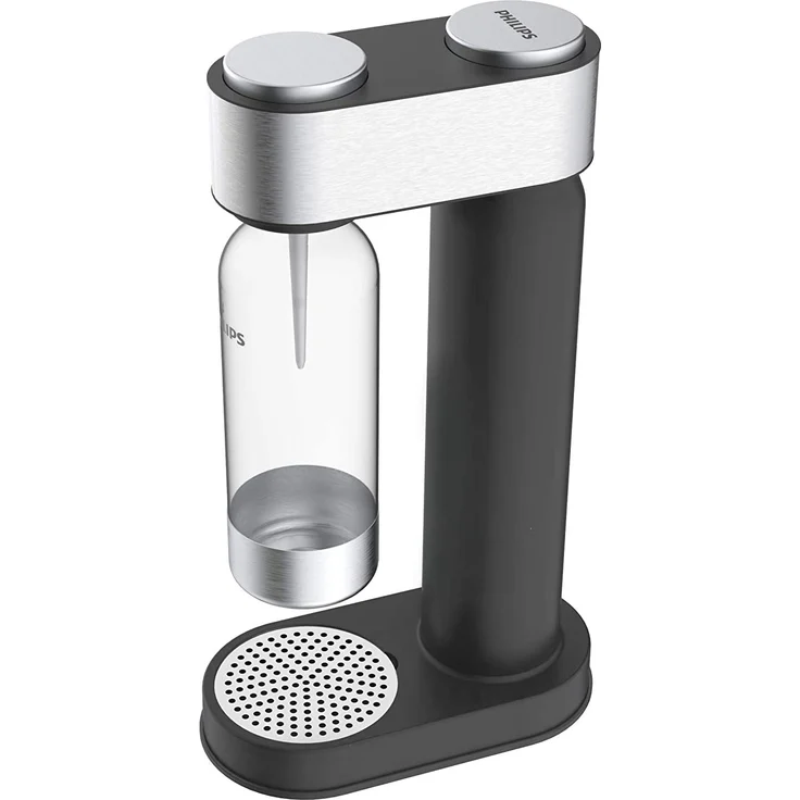 Philips GoZero ADD4902BK Wassersprudler, 1 Liter, inkl. CO2-Zylinder, Kunststoff, Edelstahl, schwarz – Bild 2