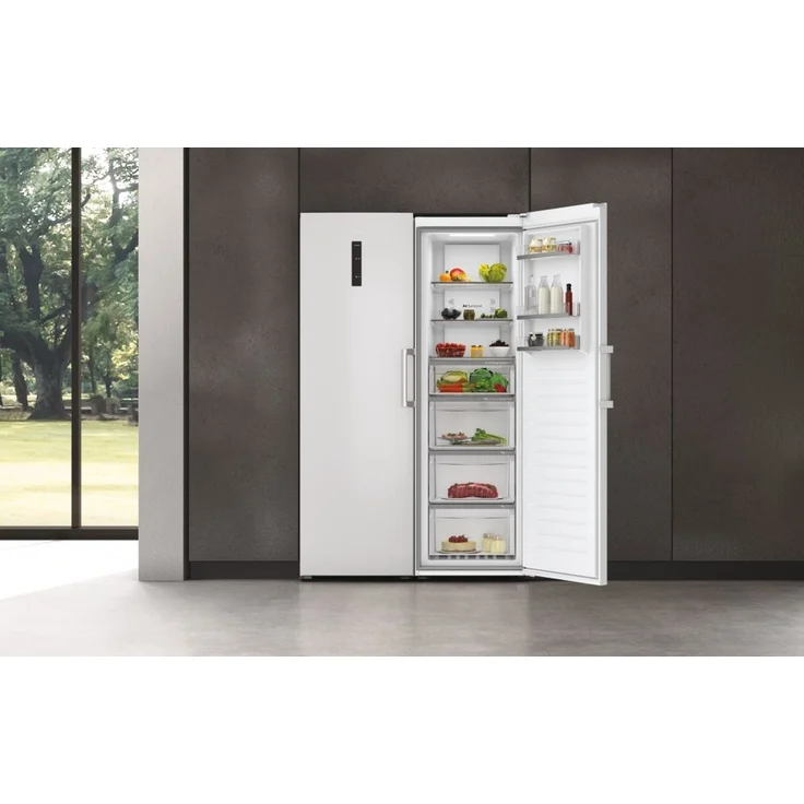 Haier H3R-330WNA Kühlschrank, freistehend, weiß, NoFrost, LED, Breite 59.5 cm, Energieklasse A – Bild 2