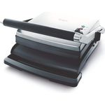 Sage SGR250 the Adjusta Grill & Press mit antihaftbeschichteten Grillplatten, Gebürstetes Edelstahl, 2200 Watt