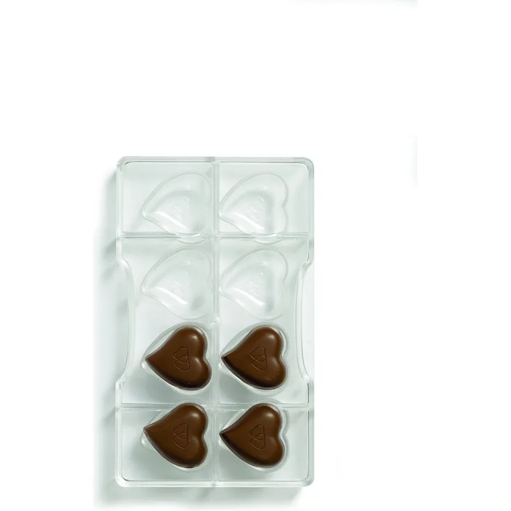 DECORA 0050076 Profi-SCHOKOLADENFORM FÜR Herzen 39,7X39,2-8 Herzen