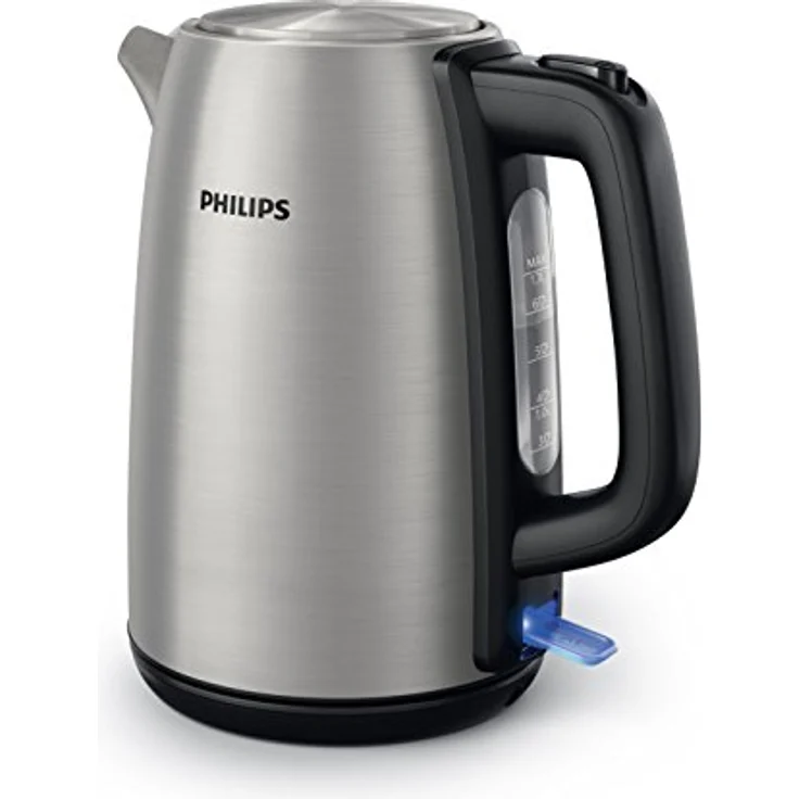 Philips Daily Collection HD9351-90 Elektrischer Wasserkocher, 1,7 l, 2200 W, Edelstahl, Polypropylen (PP), Wasserstandsanzeige, kabellos – Bild 1
