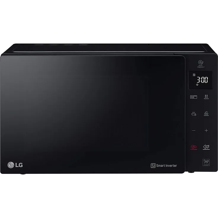 LG Electronics NeoChef MH 6535 GIS Mikrowelle mit Grill, 1000 Watt, 25 Liter Garraum, Digital display, Standgerät, Schwarz