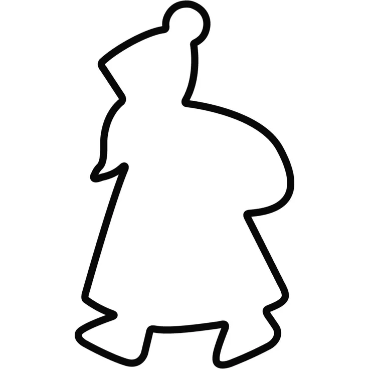 KAISER Ausstechform Niklas 5 cm Weihnachten Premium Qualität leichtes präzises Ausstechen sichere angenehme Handhabung
