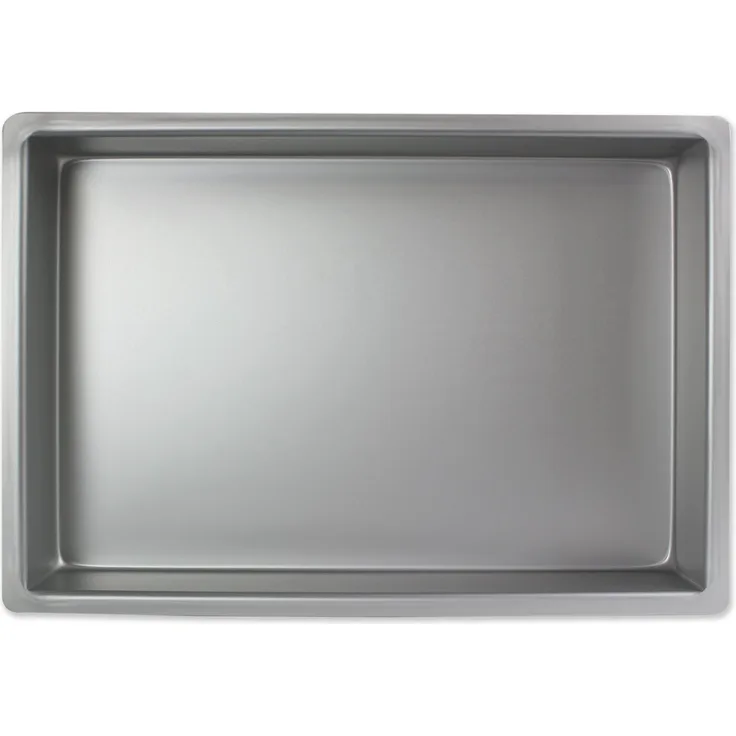 PME OBL09132 Längliche Aluminium-Backform 229 x 330 x 51 mm, Silver, 23 x 33 x 5 cm