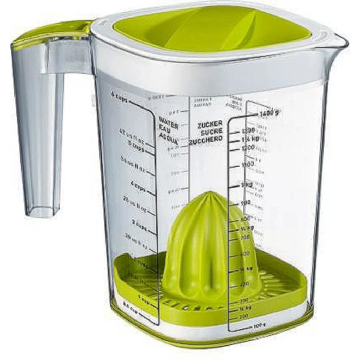 Rotho 1026005070 Messbecher, Kunststoff, Grün-Transparent, 1,5 Liter – Bild 1