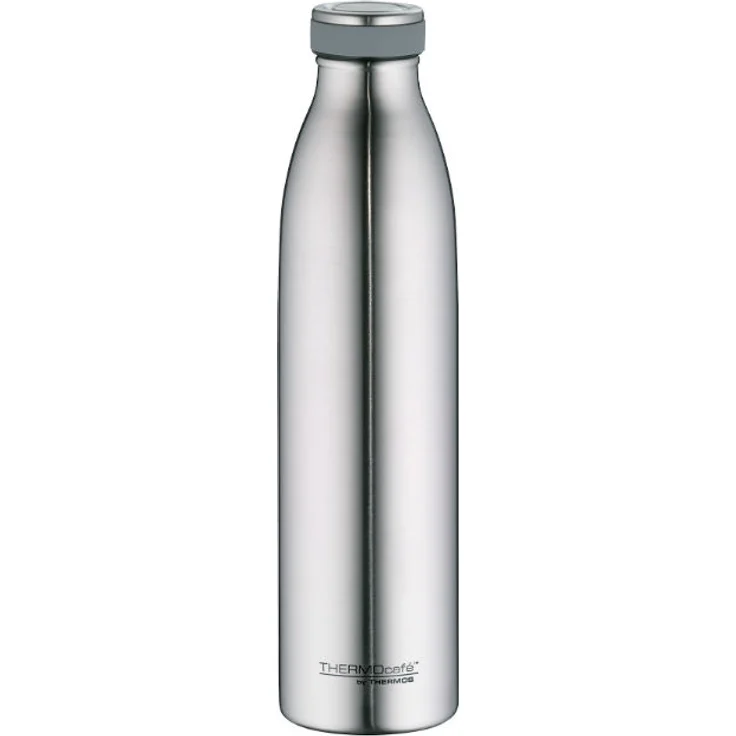 ThermoCafé by THERMOS 4067.205.075 Thermosflasche TC Bottle, Edelstahl mattiert 0,75 Liter, 12 Stunden heiß, 24 Stunden kalt, BPA-Free – Bild 1