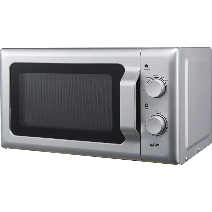 Silva MWU 20.4 Mikrowelle, Standgerät, 17 Liter Garraum, 700 Watt, silber