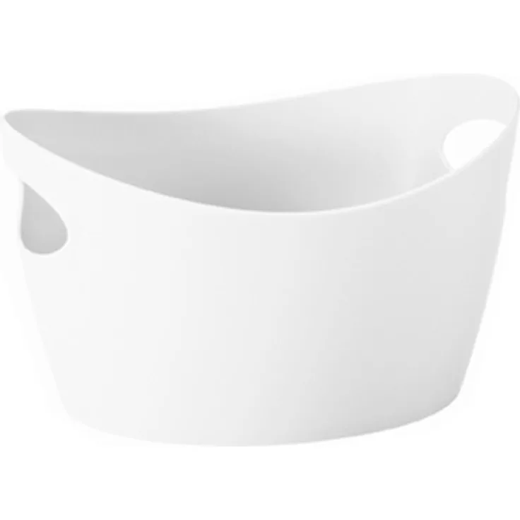 koziol Utensilo 450 ml Bottichelli XS,Kunststoff, solid weiß, 12.5 x 15.5 x 9 cm