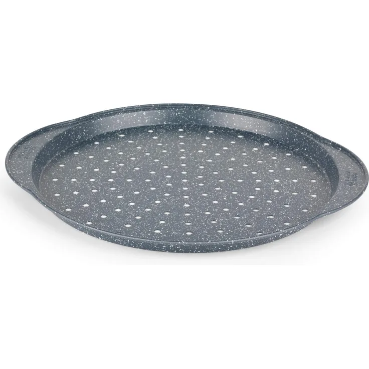 Russell Hobbs RH01003EU Pizzablech in Granit-Optik, 37 cm, blaues Marmor-Design, Pizza Pan, 37 cm