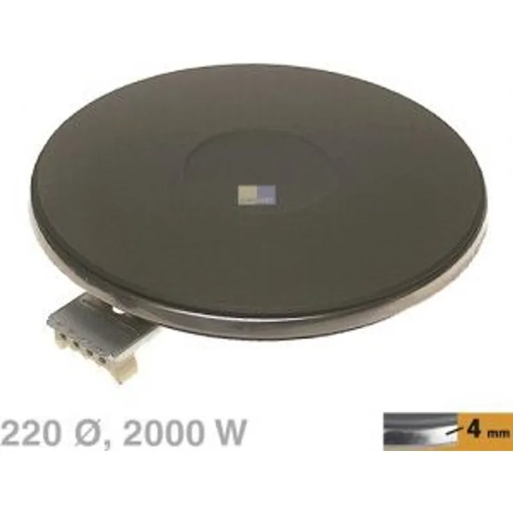 Kochplatte 220mmØ 2000W 230V Bosch, Siemens, Neff, AEG, Electrolux, Juno, Zanuss