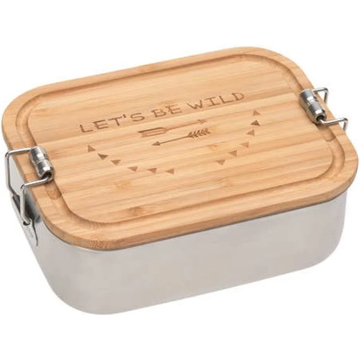 Lässig Lunchbox Edelstahl Bambus Adventure - LÄSSIG 1210059987 – Bild 1