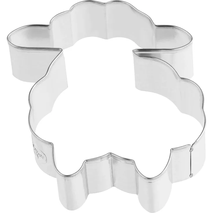 Dr. Oetker Ausstecher Schaf, Keks- und Plätzchenform, silber