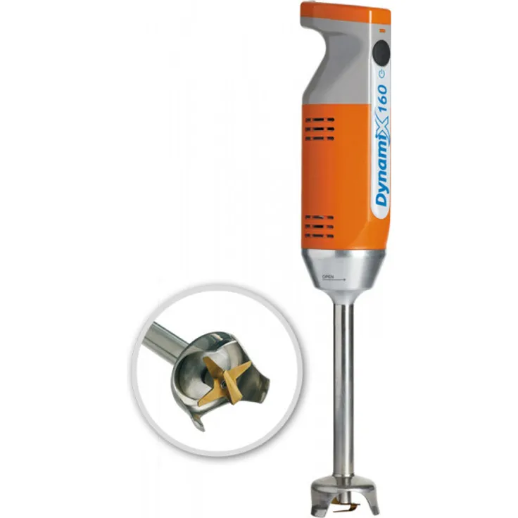 Dynamic Dynamix DMX 160 Stabmixer, 220W, abnehmbarer Mixstab, Edelstahl, orange