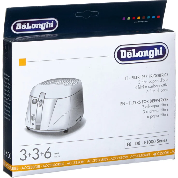 De Longhi F8-F1000 Filterset schwarz-weiß