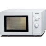 Bosch HMT72M420 Serie 2 Mikrowelle, Standgerät, unterbaufähig, 800 Watt, 17 Liter Garraum, Drehteller 24,5 cm, Türanschlag Links, Weiß