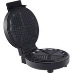 Elta Waffeleisen Edelstahl 1200 Watt, Anti-Haft Teflon Beschichtung, Herzförmige Backfläche, Stufenlos regelbarer Thermostat, Einfache Reinigung, Kontrollleuchte