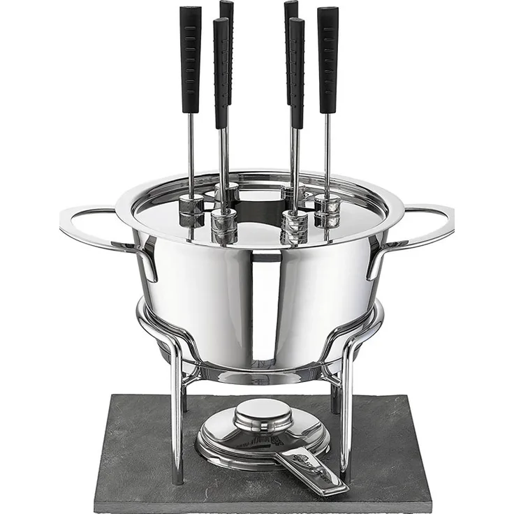 Schulte-Ufer 69093-18 Fleischfondue Gala, 18 cm, 2,20 L, Edelstahl, 2,2 ltr