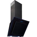 Exquisit KFD 607-2 L, Motorhaube, Kamin abgewinkelt, Breite: 54 cm, Tiefe: 31.3 cm, Absaugung und Rückführung (mit zusätzlichem Rückführungsset), Schwarz