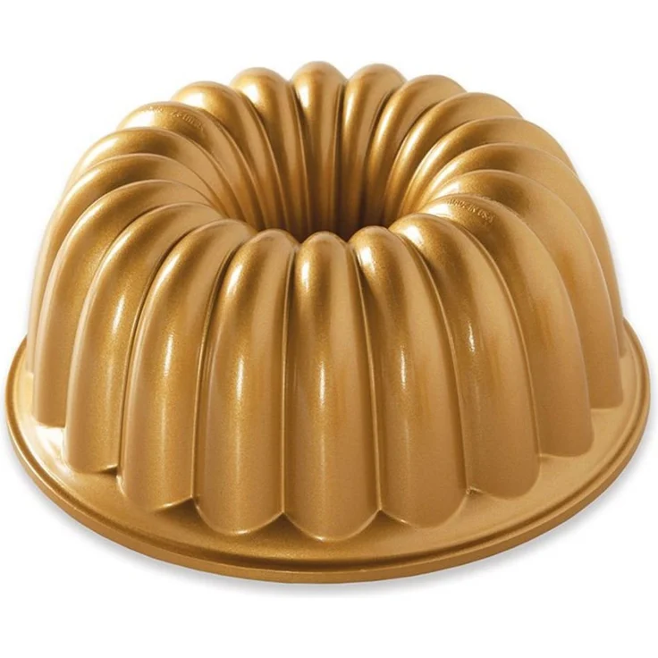NordicWare Kuchenablage, rutschfest, elegant, für Party, Goldfarben