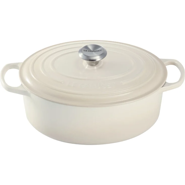 Le Creuset Bräter Signature oval meringue 31 cm – Bild 1