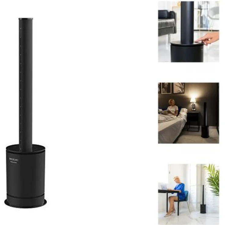 Luftreiniger Cecotec TotalPure 3in1 Connected Max 80º LED WiFi 2000W Schwarz