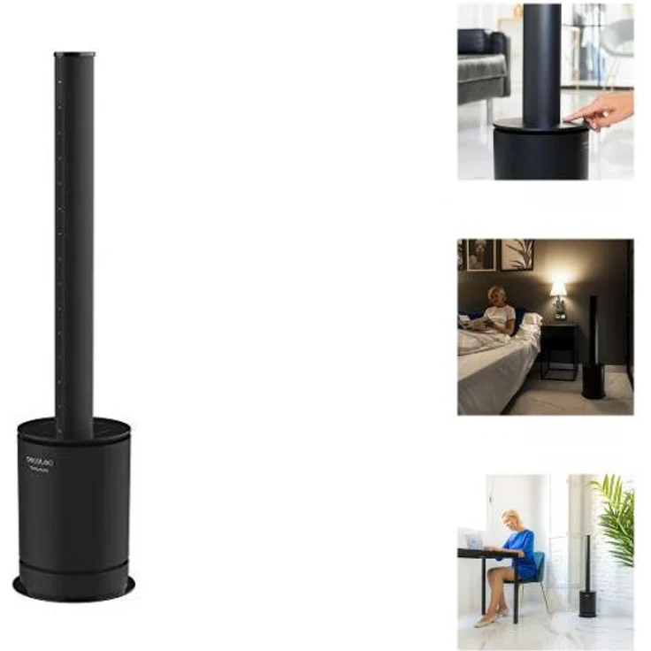 Luftreiniger Cecotec TotalPure 3in1 Connected Max 80º LED WiFi 2000W Schwarz