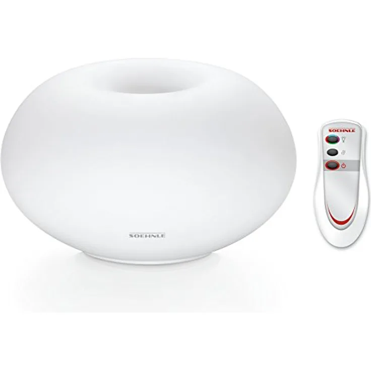 Soehnle Milano Plus Aroma Diffuser mit Fernbedienung, Lufterfrischer mit Beduftung und-oder Beleuchtung, Diffuser mit Farbwechsel und Stopp-Funktion
