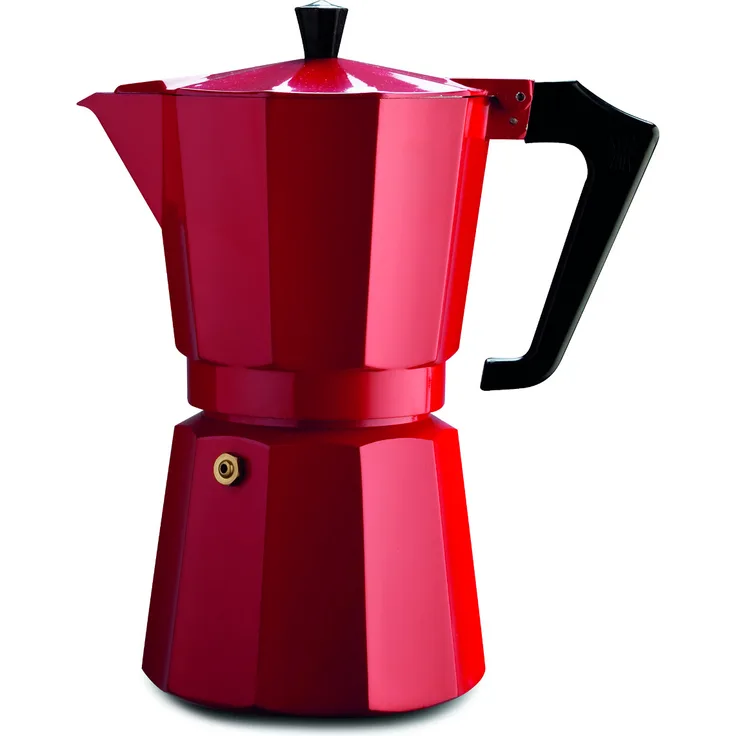 Pezzetti Espressokocher Italexpress 6 Tassen Aluminium rot